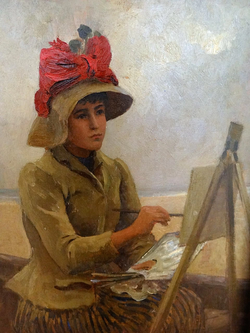 Ritratto di Marie Duhem - Musée de la Chartreuse de Douai, dettaglio